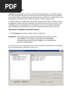 Commuter Licensing: Commuter Licensing Allows You To Use A Network Licensed Application On A Portable Computer