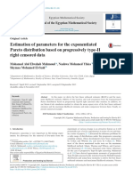 Estimation of Parameters For The Exponentiated Pareto Distribution Based On Progressively type-II Right Censored Data