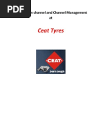 Distribution Channel and Channel Management of a Typical Tyre Company - Ceat Tyres
