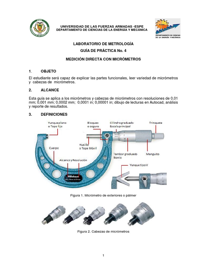 Medición Precisa con Micrómetros | PDF | Medición | Materiales