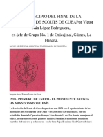 El Principio Del Final de La Asociación de Scouts de Cuba