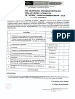 Cronograma Requisitos Anexos Concurso Público Contratación Promotores TOE UGEL 03