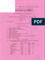 June 2012 Mba I Sem Question Papers PDF