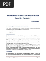 Maniobras Instalaciones de Alta