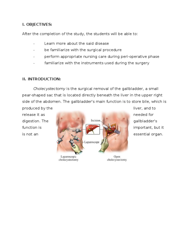 Cholecystectomy: Procedures and Care | PDF | Gallbladder | Liver