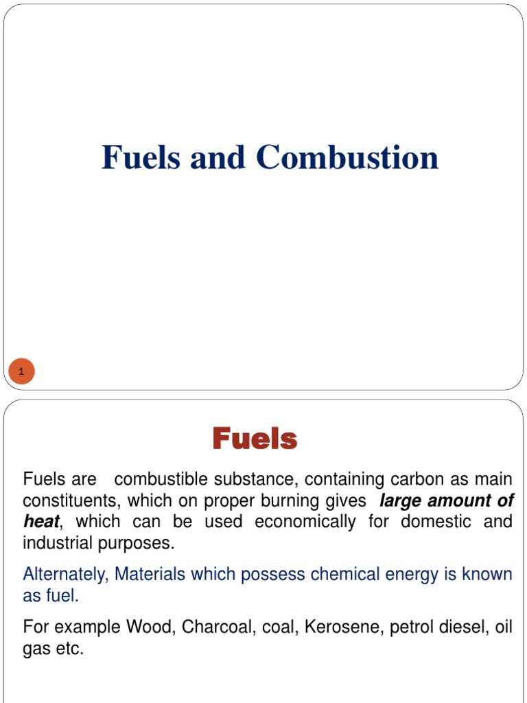 Understanding Fuels and Combustion | PDF | Cracking (Chemistry) | Coal