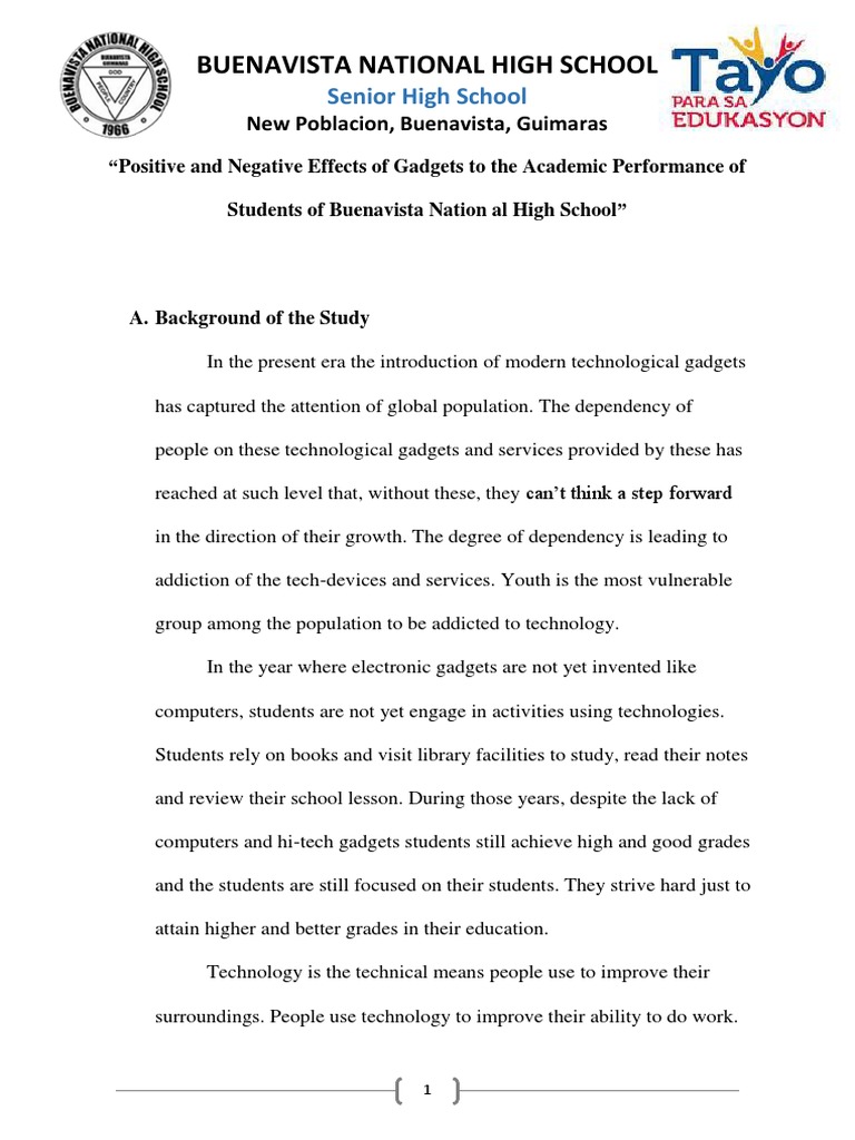 Positive and negative effects of technology essay picture