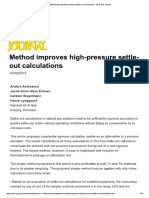 Method Improves High Pressure Settle