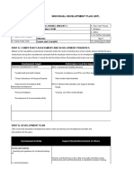 Individual Development Plan (Idp) : Part A: Competency Assessment and Development Priorities