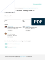 Diagnosis and Effective Management of Preterm Labor: January 2014