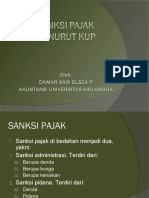 Sanksi Pajak Menurut Kup