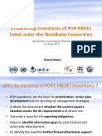 Establishing Inventories of Pop-Pbdes Listed Under The Stockholm Convention