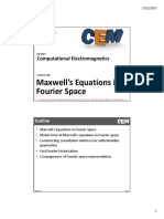 Lecture 18 -- Maxwell's Equations in Fourier Space