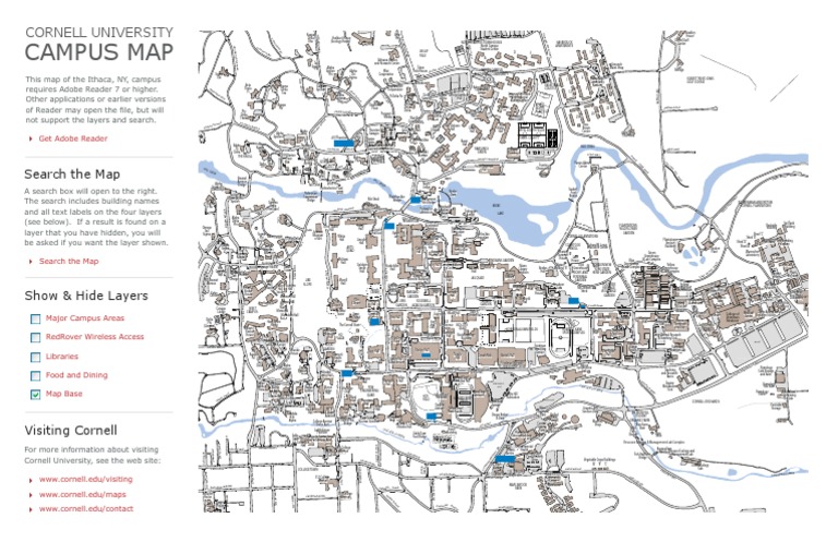 Cornell Map | Ivy League | Universities And Colleges