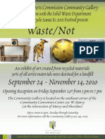 Waste / Not Exhibit - Santa Fe Community Gallery 