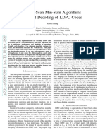 Single-Scan Min-Sum Algorithms For Fast Decoding of LDPC Codes
