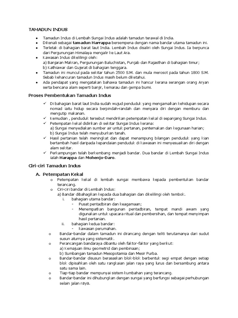 Tamadun Indus Pdf