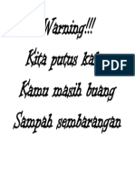 Warning