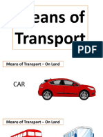 Means of Transport Pict Words