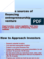 Various Sources of Financing Ent Venture