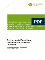 Environmental Permitting Regulations Inert Waste Guidance