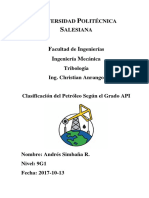 Clasificación Del Petróleo