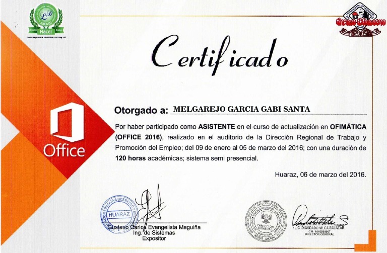 Certificado Office | PDF