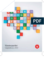 Vänsterpartiet Valmanifest 2010 - Valplattform