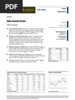 India Cement Sector - 1QFY11 Preview