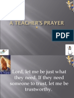 A Teacher's Prayer