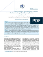 Applying Activity Based Costing (ABC) Method To Calculate Cost Price in Hospital and Remedy Services