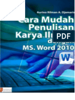 Buku Cara Mudah Penulisan Karya Ilmiah Dengan Microsoft Word