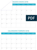 Calendario Mensual 2018 PDF