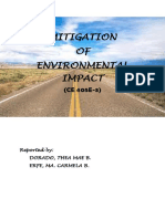 Mitigation OF Environmental Impact: Reported By: Dorado, Thea Mae B. Erfe, Ma. Carmela B