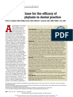 The Evidence Base For The Efficacy of Antibiotic Prophylaxis in Dental Practice