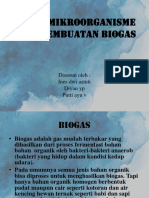 Tugas Presentasi Peranan Mikroba Dalam Pembuatan Biogas - Kelas 3ac