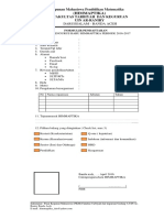 Formulir Pendaftaran Calon Pengurus