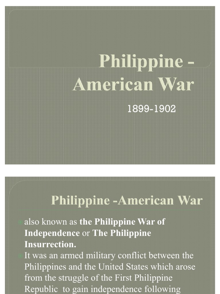 Philippine American War | PDF | International Relations | Military