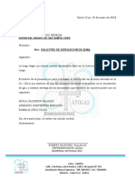 Carta Solicitud de Reingreso de Kit de Medicion