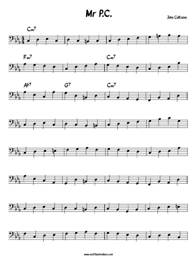 Mr Pc Wlaking Bass Pdf