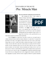 Padre Pio: A Reaction Paper To The Movie "Padre Pio: Miracle Man"