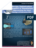 Design Optimization Coupled To Simulation:: Approaching The Ideal Design of Extrusion Die