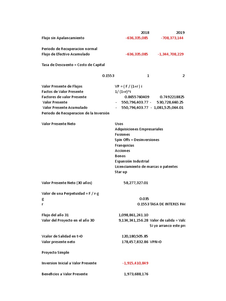 Tir Modificada y Tir Incremental | PDF | Valor presente neto ...