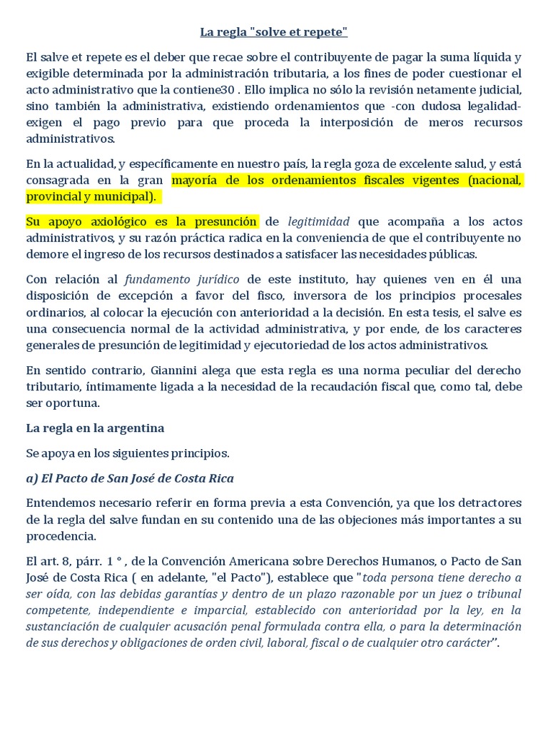 La Regla Solve Et Repete PDF Caso de ley Virtud