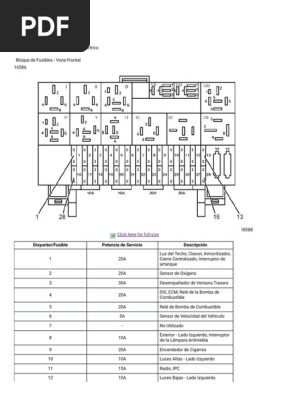 Diagrama Caja Fusibles C3 2009 PDF | Bienes manufacturados | Poder (Física)