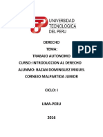 Derecho Trabajo Autonomo