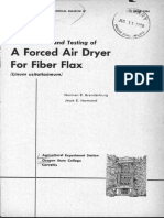 A Forced Air Dryer for Fiber Flax