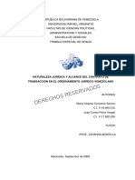 Naturaleza Jurídica y Alcance Del Contrato de Transacción en El Ordenamiento Jurídico Venezolano - 3501-09-03160