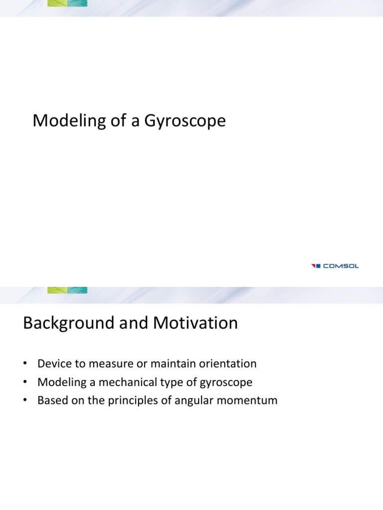 Modeling of A Gyroscope PDF