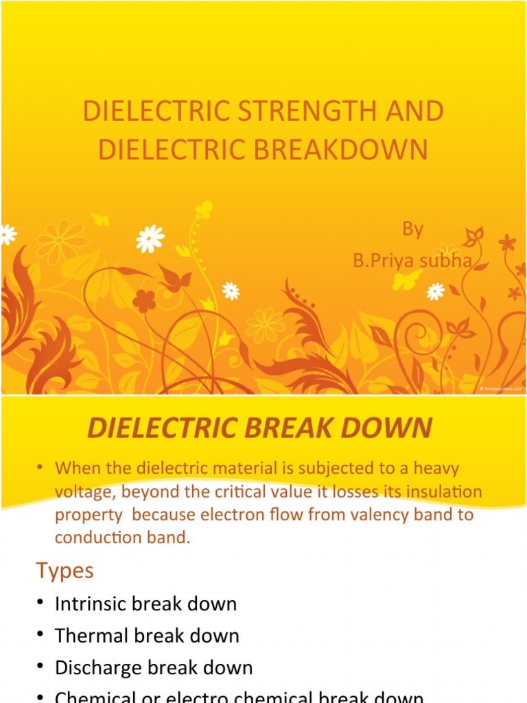 Types of Dielectric Breakdown Explained | PDF | Electrical Breakdown ...